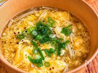 【えのきとふわふわ卵の中華スープ】とろとろ〜♡