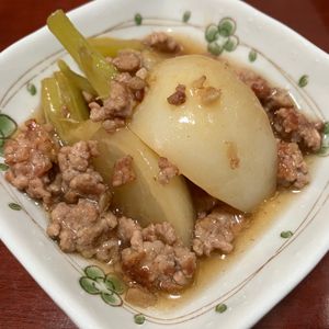 りんごの作ってみた!投稿(かぶのしょうがそぼろ煮)