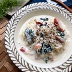 火を使わず出来る♪♪豆腐と豆乳のヘルシークリーミー素麺♪♪