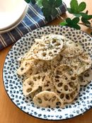 食べだしたら止まらない・ヘルシー♡れんこんののり塩サラダ