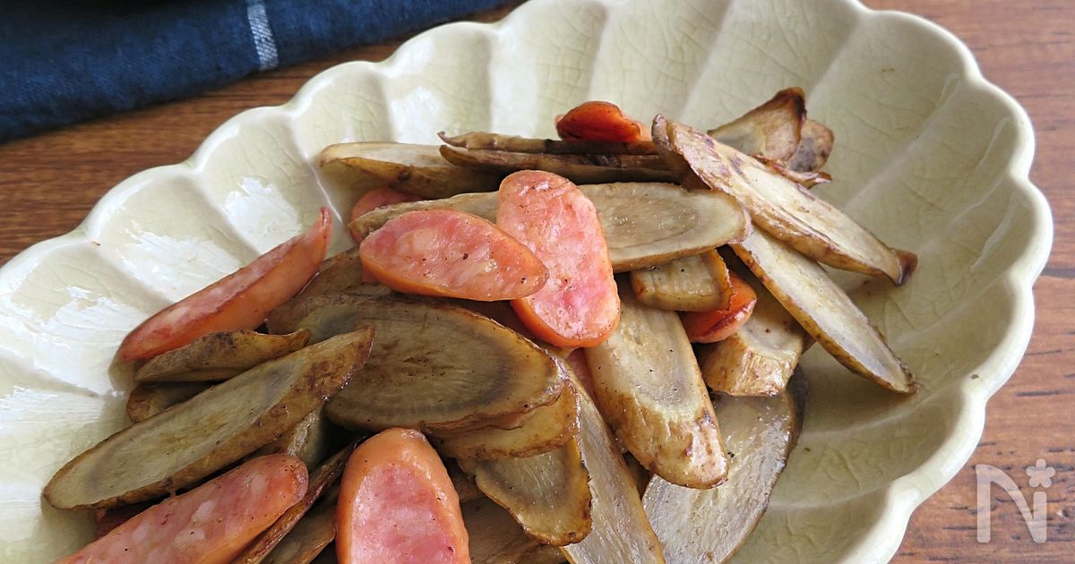 簡単☆お弁当にも◎ごぼうとウインナー炒め
