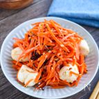 人参とモッツァレラの塩昆布ナムル【おつまみ、作り置きにも♪】