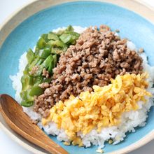 3色そぼろ丼♡見た目も栄養もおいしさも満点