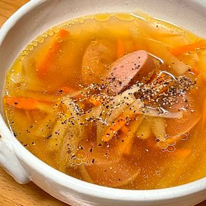 michuの作ってみた!投稿(【大根とウインナーの洋風スープ】簡単おいしい！)