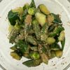 オクラときゅうりの《絶品甘ぽん♡胡麻和え》の工程2