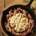 【ワインのお供に♪】焼きカマンベールのハニーマスタードがけ