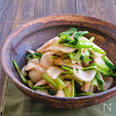 皮むき不要♪ポリ袋で簡単♪かぶのおかかぽん酢和え