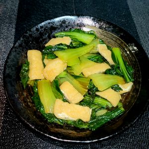 ヴェルの作ってみた!投稿(チンゲン菜と油揚げの煮浸し【作り置き】)