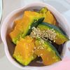 milkの作ってみた!投稿(味付けは塩だけ♪甘い塩カボチャの作り方)