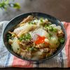 新玉ねぎの豚とろ丼