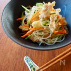 【鶏肉とごまの中華風春雨サラダ】さっぱりヘルシー♪