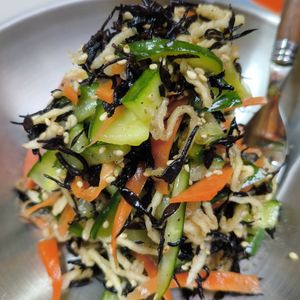 もんぶらん°・*:.。.☆の作ってみた!投稿(切り干し大根とひじきの《腸活♡中華サラダ》)