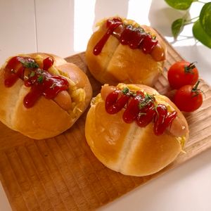 とのちゃまの作ってみた!投稿(クセになる♡『カレー風味ホットドッグ』パパッとお弁当にも♪)