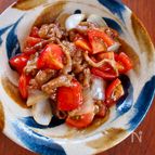 【たっぷりトマトの黒酢豚風】食欲そそる！豚こま肉で簡単おかず