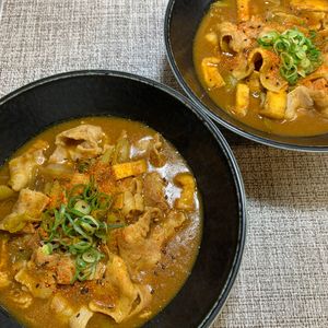 楽ラク手抜キッチン🐶🐾の作ってみた!投稿(【絶品カレーうどん】蕎麦屋さんの味わい)