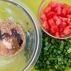 【絹揚げのニラだれ中華サラダ】レンチン一発！！めちゃウマ♪の下準備