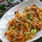 調味料全部大さじ1！＊野菜とひき肉の卵炒め＊