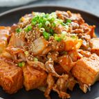 厚揚げでボリューム満点‼︎『厚揚げ豚キムチ』ご飯も進む♡