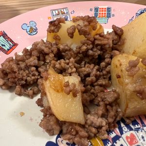 PerryMの作ってみた!投稿(【じゃがいもと肉そぼろの甘辛バター】こってりご飯が進む♬︎)