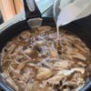 秋の味覚♪カリカリ厚揚げの濃厚鶏だしきのこあんの工程4