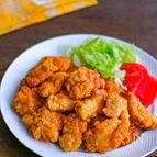 鶏もも肉でジューシーとり天風
