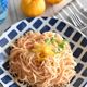 【柚子と明太子の豆乳クリームパスタ】濃厚さの中にさっぱり感も