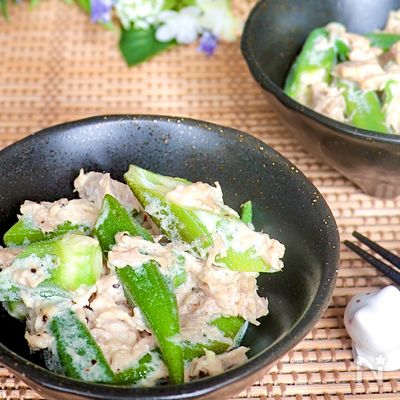副菜なのに存在感がすごい！オクラの和風ツナマヨ和え
