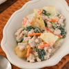 新じゃがとほうれん草のクリーム煮