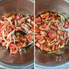 カリカリ豚とトマトの冷製和風パスタ│めんつゆで簡単!リピ確定の工程2