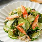 塩もみ不要！和えるだけ♡『胡瓜とわかめの胡麻酢和え』簡単副菜