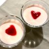 あられの作ってみた!投稿(【簡単おやつ】とろ~り豆乳杏仁~ブルーベリーソース~)