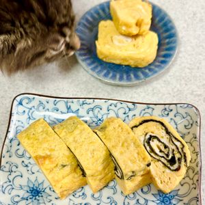 のりのり🐾🎀🤍の作ってみた!投稿(白だし入りたまご焼き【冷凍・作り置き】)