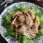 豚肉ときのこのおかずサラダ