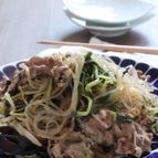 ご飯のお供。豚肉と春雨の中華風いため。