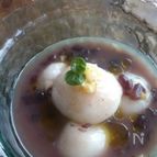 夏のおやつに♪塩レモンの白玉冷やし汁粉