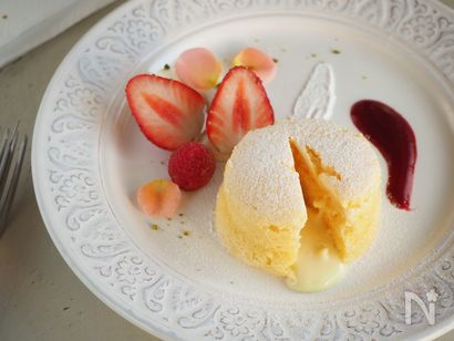 チョコとチーズのマリアージュ♪『フォンダンショコラブラン』