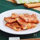 大根の皮と紅生姜のチーズチヂミ。タレ不要でお弁当にも！