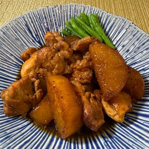 楽ラク手抜キッチン🐶🐾の作ってみた!投稿(香ばしコク旨！【鶏肉と大根のうま煮】)