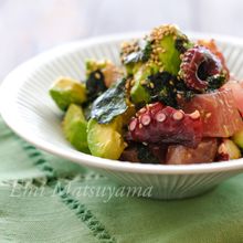 めんつゆで簡単！＊マグロとタコとアボカドの和風サラダ＊