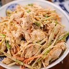 ヘルシー和食のお惣菜✨濃厚ごまだれ🤩豚しゃぶごぼうサラダ♪