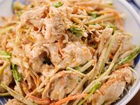 ヘルシー和食のお惣菜✨濃厚ごまだれ🤩豚しゃぶごぼうサラダ♪
