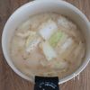コク旨♡ベーコンと白菜のピリ辛ごま味噌豆乳スープの工程2