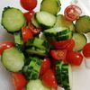 546534の作ってみた!投稿(家にある調味料で♪『ミニトマトときゅうりの簡単サラダ』)