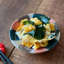 わかめと卵の炒め物