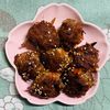 チョビの助の作ってみた!投稿(豚ひき肉と牛蒡のつくね・照り焼きソース)