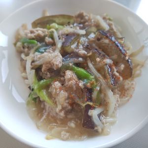 はるにゃんこの作ってみた!投稿(【なすともやしの和風あんかけ】飲み干せる優しい味わい隠し味は)