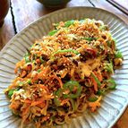 安旨簡単！ごはんがおいしいおかず♡【サバ缶しらたき野菜炒め】