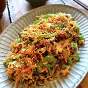 安旨簡単！ごはんがおいしいおかず♡【サバ缶しらたき野菜炒め】