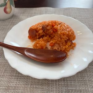 1141775の作ってみた!投稿(【チンして混ぜるだけ♪ケチャップライスおにぎり】昼食・夜食)