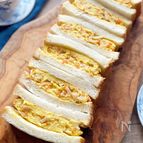 ふわふわ絶品！たけのこ入り厚焼きたまごサンド【市販惣菜使用】